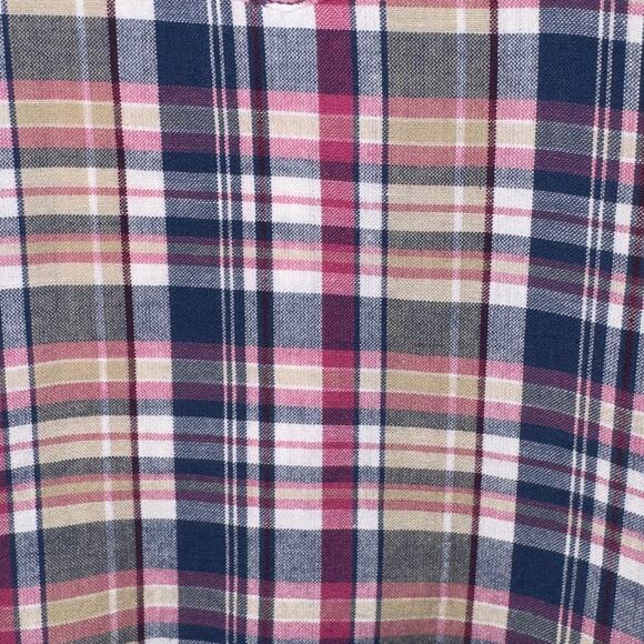 Fashion bug plaid button up top women’s size large - Picture 5 of 6